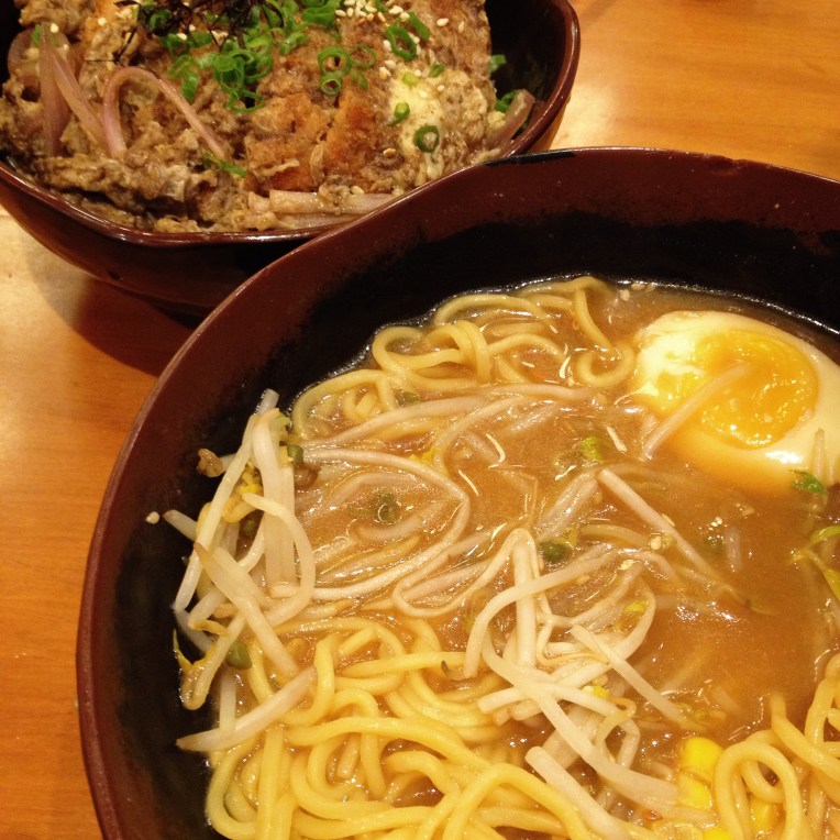 ramen and katsudon