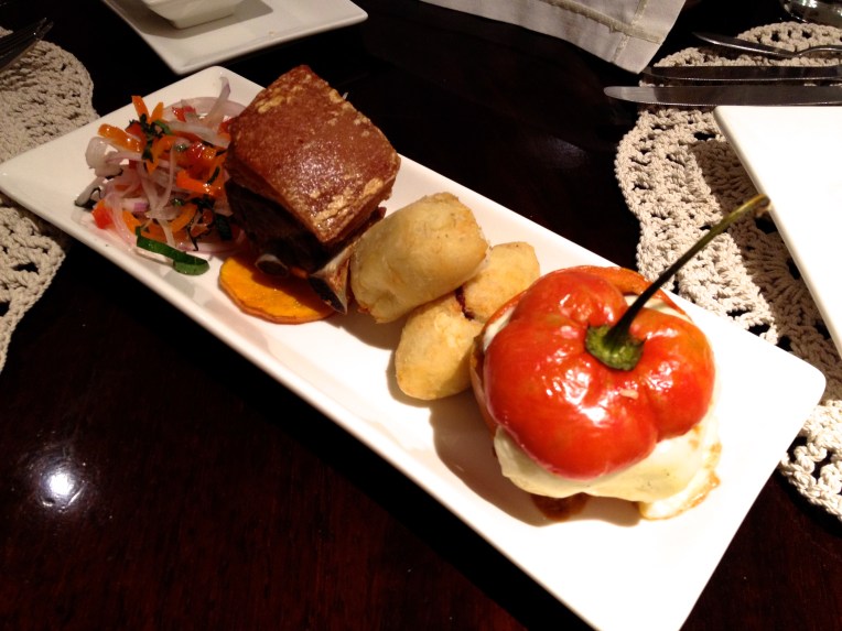 tasting plate, La Trattoria del Monasterio // A Slice of Peru