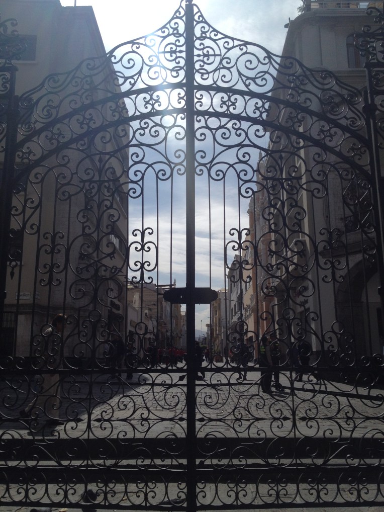 Gates of the basilica Arequipa // A Slice of Peru