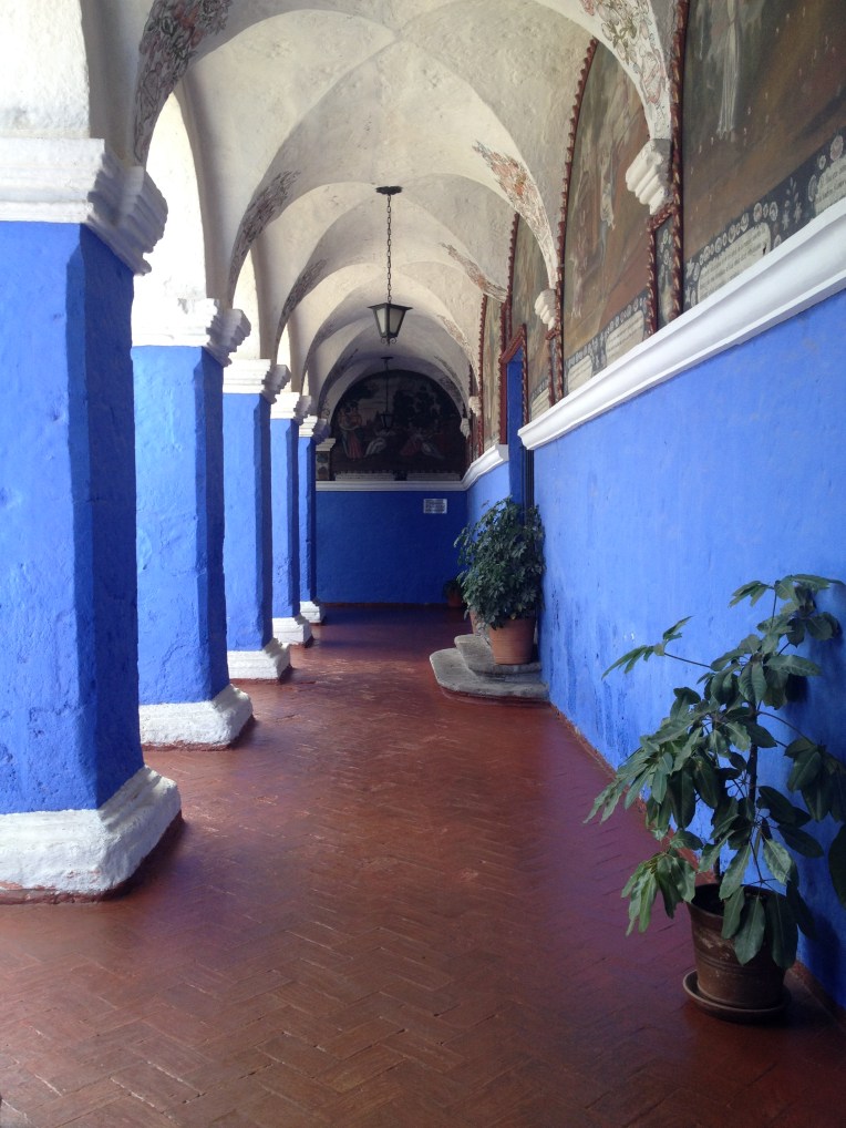 blue walls, Santa Catalina Monastery, Arequipa // A Slice of Peru