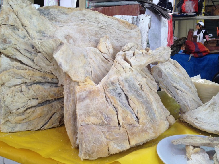 Charky (dried meat), Mercado San Camilo, Arequipa // A Slice of Peru
