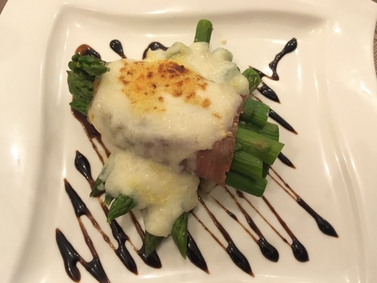 asparagus, jamon and parmesan, Las Dunas // A Slice of Peru