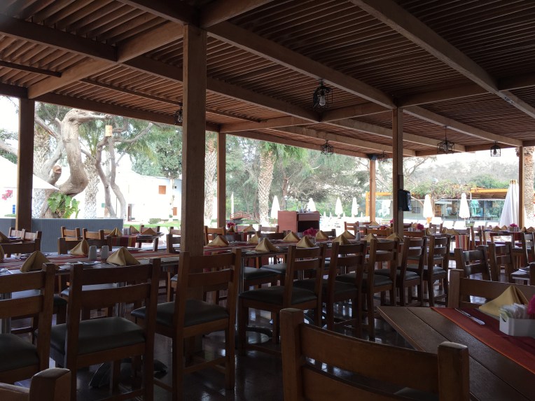 outside restaurant area, Las Dunas // A Slice of Peru
